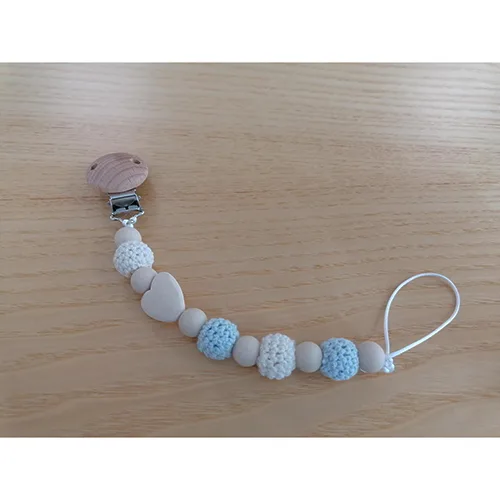 Supporto del succhietto del bambino «Love Baby Blue Soother Clip» — foto 3 dell'alert A12/00715/24