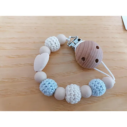 Supporto del succhietto del bambino «Love Baby Blue Soother Clip» — foto 4 dell'alert A12/00715/24