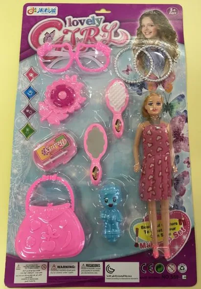 Bambola in plastica con accessori «lovely GIRL»