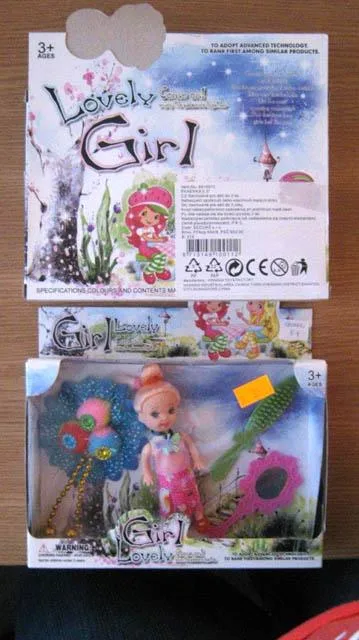 Bambola in plastica con accessori «Lovely Girl Come on !» (Unknown)
