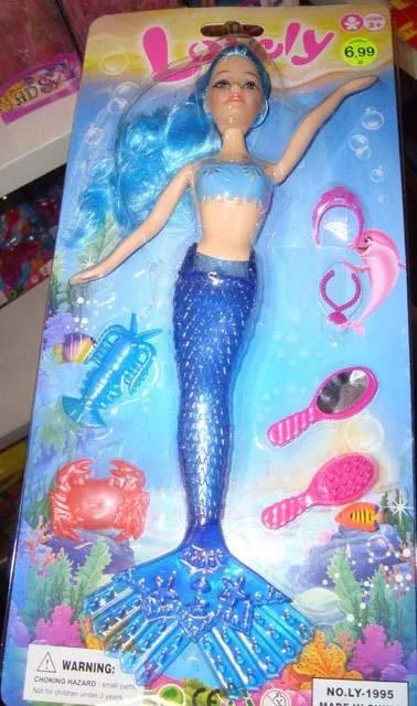 Bambola di sirena di plastica «Lovely» (Le Xiang Toys Factory)