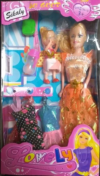 Bambole in plastica con accessori «Lovely» (Unknown)