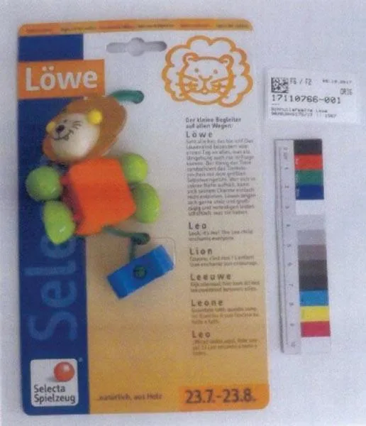 Catena fittizia con giocattolo in legno «Löwe, Zwilling, Krebs, Waage, Fisch, Wassermann, Schütze» (Selecta Spielzeug)