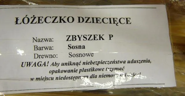 Lettino in legno «LOZECZKO DZIECIECE ("Baby cot")» — foto 4 dell'alert A12/1031/15