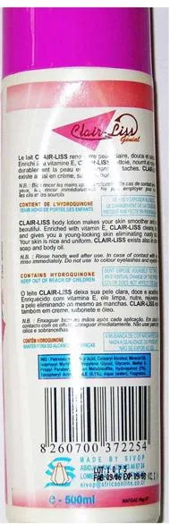 Lozione corpo tonificante – Clair Liss (SIVOP)