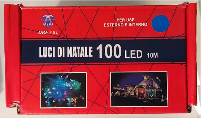 Catena di illuminazione «Luci di Natale 100 led/Luce mantello 192 led/Luci di natale 280 led» — foto 1 dell'alert A12/01778/21