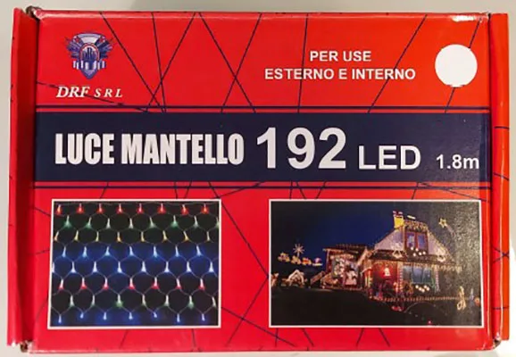Catena di illuminazione «Luci di Natale 100 led/Luce mantello 192 led/Luci di natale 280 led» — foto 2 dell'alert A12/01778/21