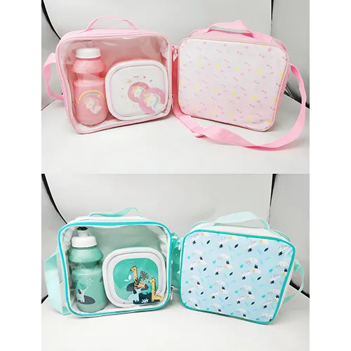 Scatola per il pranzo «LUNCH BAG, LUNCH BOX, PLASTIC BOTTLE FOR CHILDREN» (APOINT)