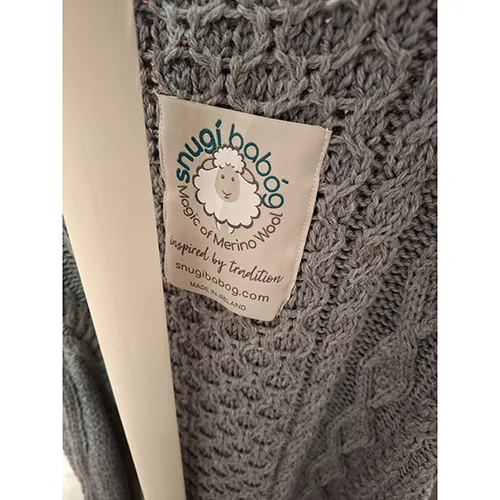 Sacco a pelo per bambini «Luxury Aran Knitted Baby Sleeping Bag in Super-Soft Italian Merino Wool with Side Zip Op…» — foto 2 dell'alert SR/03464/25
