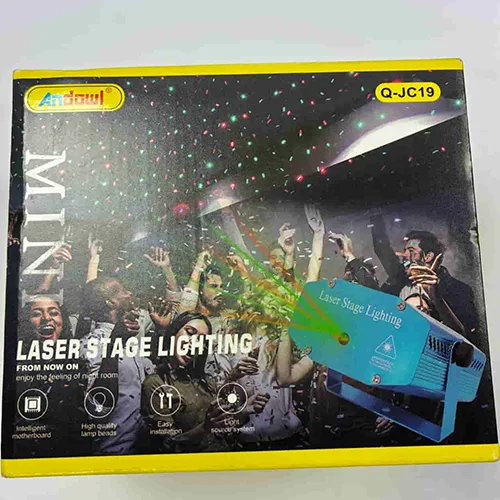 Proiettore laser «Luz de escenario láser Gypsophila. Mini laser stage lighting.» (Andowl)