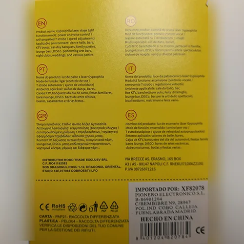 Proiettore laser «Luz de escenario láser» — foto 3 dell'alert SR/01948/26