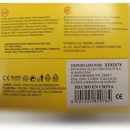 Proiettore laser «Luz de escenario láser» — foto 4 dell'alert SR/01948/26