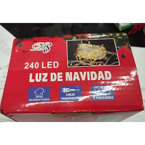 Catena di illuminazione «Luz de navidad uso interior y exterior 240 led luz amarillo» — foto 3 dell'alert SR/02274/25