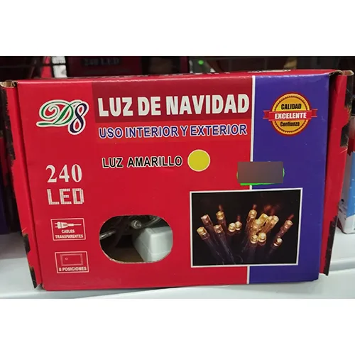 Catena di illuminazione «Luz de navidad uso interior y exterior 240 led luz amarillo» — foto 4 dell'alert SR/02274/25