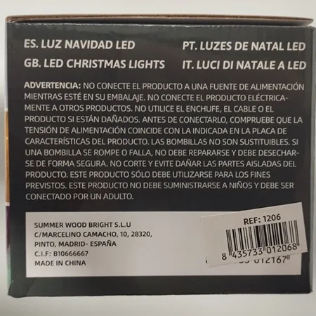 Catena di illuminazione «LUZ NAVIDAD LED» — foto 4 dell'alert SR/01389/26