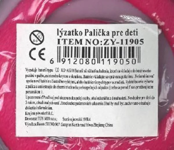 Giocattolo di plastica «Lýzatko Palicka pre deti» — foto 2 dell'alert A12/0788/19