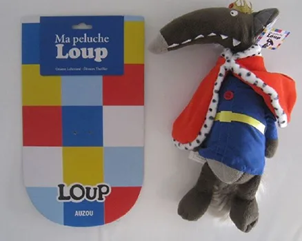 Giocattolo morbido «Ma peluche loup» (AUZOU)