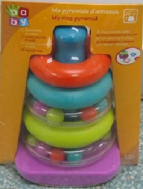 Giocattolo di attività «Ma pyramide d'anneaux - My pyramid of rings» (Baby)