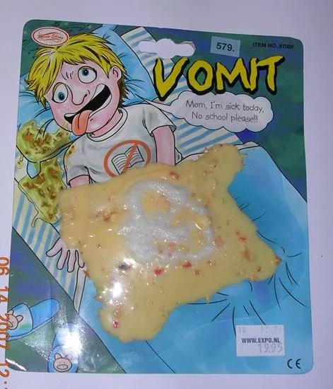 Macchia di vomito in plastica (Ming Shing)