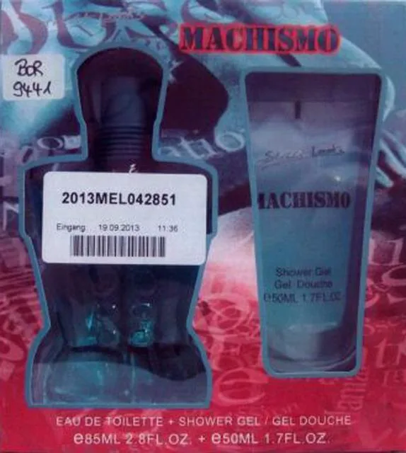 Set da toilette «Machismo Eau de Toilette and Machismo Shower Gel/Gel Douche» — foto 2 dell'alert A12/1506/13