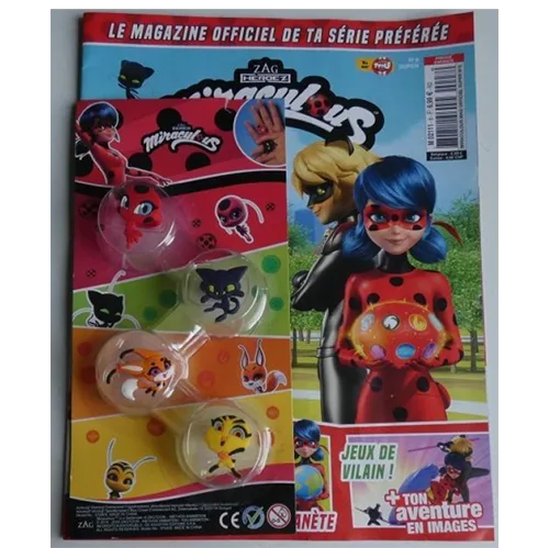 Anelli giocattolo «Magazine Officiel super Miraculous n°8 avec 4 bagues Miraculous» — foto 1 dell'alert SR/02652/25