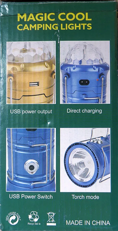 Lampada a LED portatile «MAGIC COOL CAMPING LIGHTS» — foto 3 dell'alert A12/00606/20