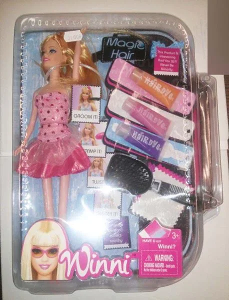 Set di bambole di plastica «Magic Hair» (Winni)