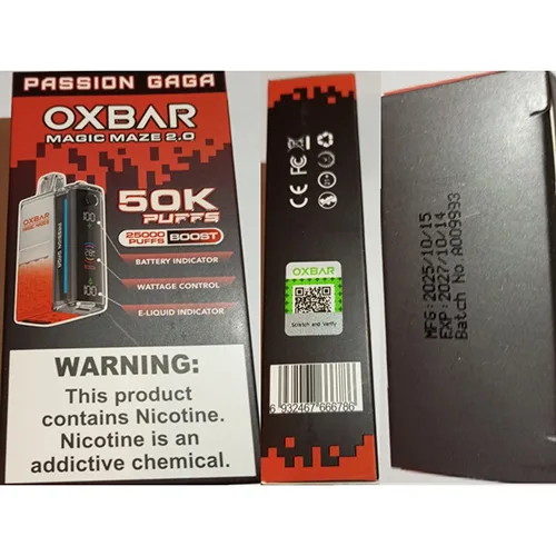 Sigaretta elettronica monouso «MAGIC MAZE 2.0, 50K PUFFS, 25000 PUFFS BOOST» — foto 4 dell'alert SR/01243/26