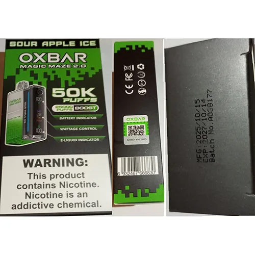 Sigaretta elettronica monouso «MAGIC MAZE 2.0, 50K PUFFS, 25000 PUFFS BOOST» — foto 6 dell'alert SR/01243/26
