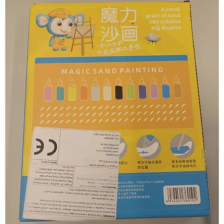 Set di verniciatura a sabbia «Magic sand painting» (DIY Painting™)