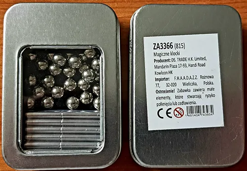 Set di costruzione di magneti «Magiczne klocki»