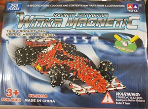 Set di giocattoli di costruzione magnetica «Magnetic 250 pieces» (WITKA)