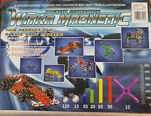 Set di giocattoli di costruzione magnetica «Magnetic 250 pieces» — foto 2 dell'alert A12/00977/21