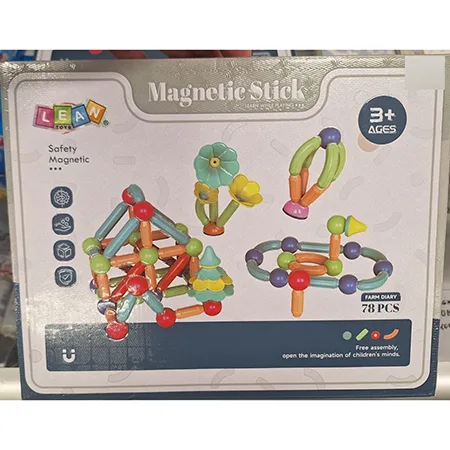 Set di giocattoli magnetici «Magnetic Stick» (LEAN Toys)