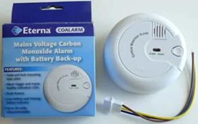 Allarme monossido di carbonio & #13; & #13; «Mains Voltage Carbon Monoxide Alarm with Battery Back-up» — foto 1 dell'alert A12/1536/12