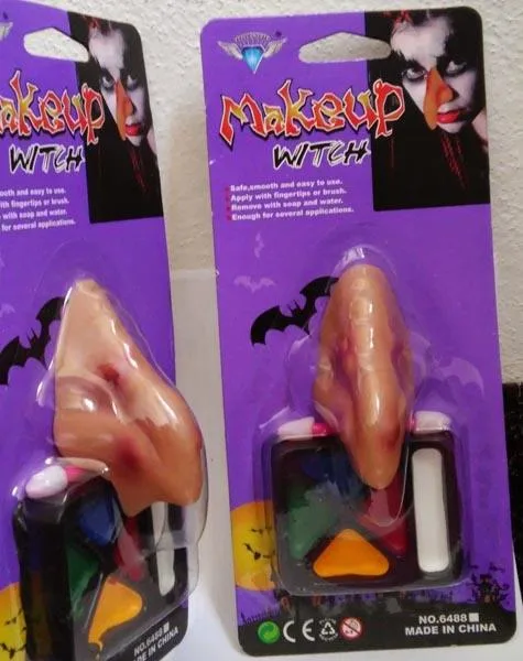 Maschera di fantasia-vestito «Makeup WITCH» (FEIZUANTOYS/RAPPA)