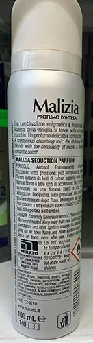 Spruzzo di deodorante «Malizia Musk» — foto 2 dell'alert A12/02051/23