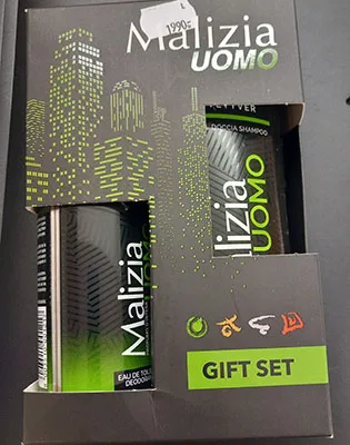 Set deodorante e gel doccia «Malizia Uomo Vetyver gift set for men» (Malizia)