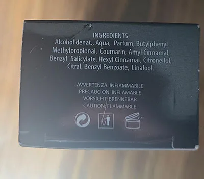 Eau de toilette «Man Black» (profumi Glamour)
