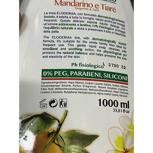 Sapone «MANDARINO E TIARE’» — foto 2 dell'alert A12/01236/24