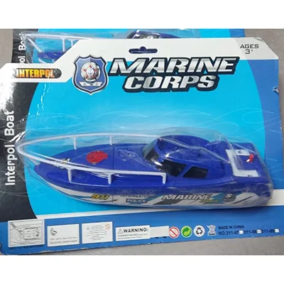 Barca giocattolo «Marine Corps / Interpol Boat»