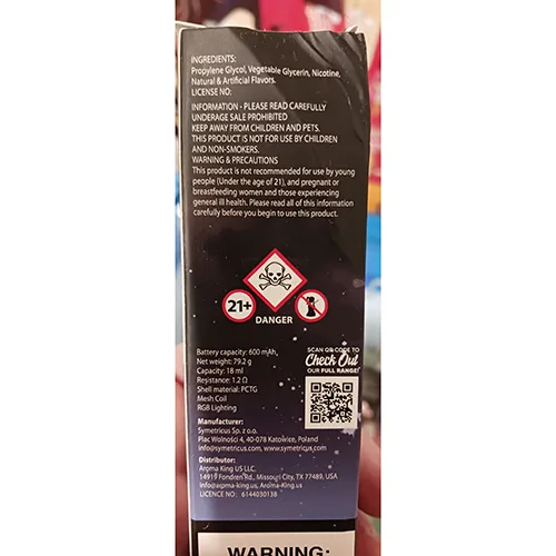 Sigaretta elettronica monouso «MARS 9000 GRAPE» — foto 2 dell'alert A12/00252/24