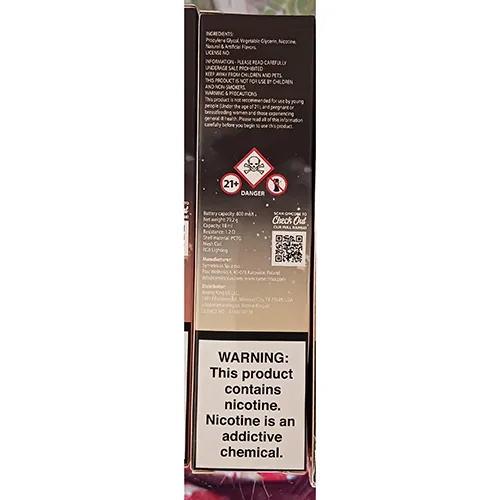 Sigaretta elettronica usa e getta «MARS 9000 STRAWBERRY RASPBERRY CHERRY ICE» (Aroma King)