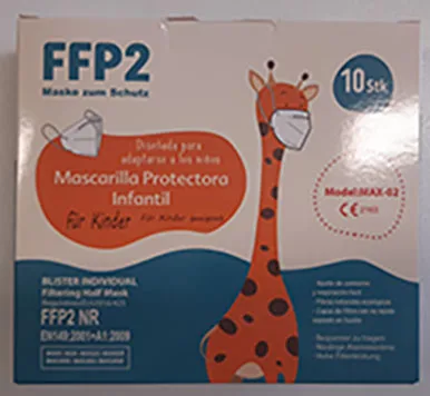 Maschera filtro antiparticolato per bambini «Mascarilla Protectora Infantil BARBEADOR MAX-02» (Barbeador)