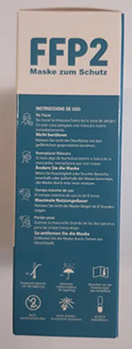 Maschera filtro antiparticolato per bambini «Mascarilla Protectora Infantil BARBEADOR MAX-02» — foto 3 dell'alert A12/01758/23