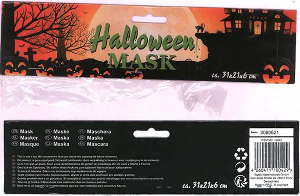 Maschera di Halloween — foto 2 dell'alert A12/00761/23