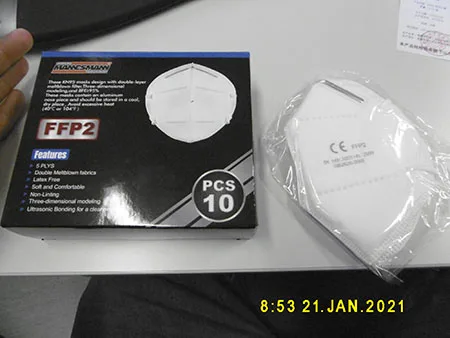 Maschera filtro antiparticolato — foto 5 dell'alert A12/00328/21