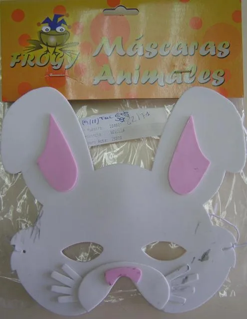 Maschera giocattolo "Máscaras Animales" ("Maschera di animali") &amp; #13; (FROGY)
