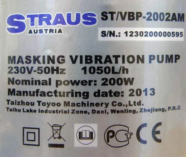 Pompa sommergibile «Masking Vibration Pump» — foto 3 dell'alert A12/1831/14