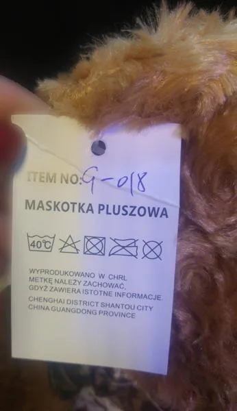 Giocattolo morbido «Maskotka pluszowa» — foto 2 dell'alert A12/0878/19
